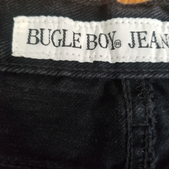 Vintage 90s Black Bugle Boy Jeans 36×29 Skate Goth Men - Picture 7 of 9